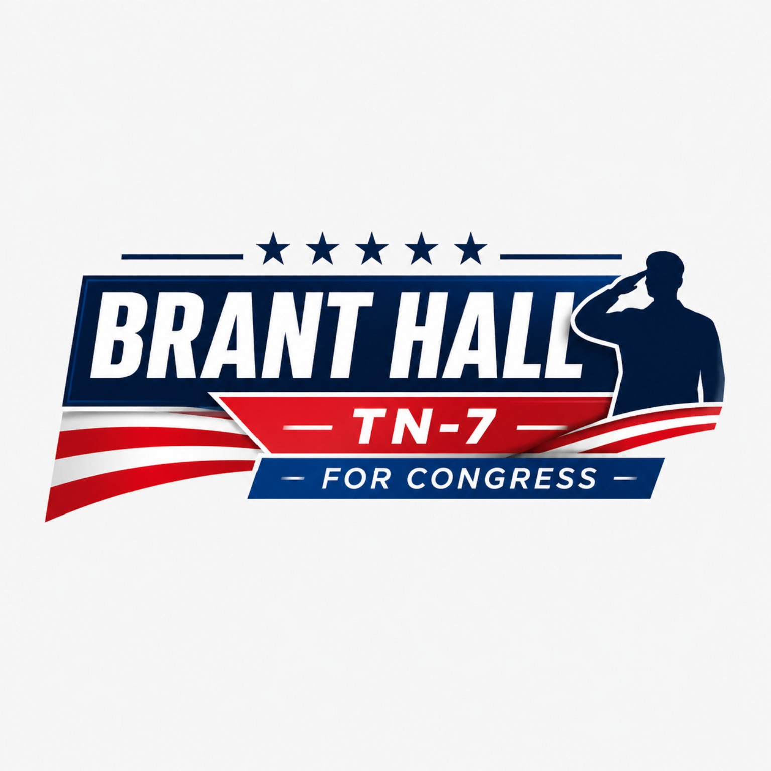 Brant Hall TN-7 for Congress logo
